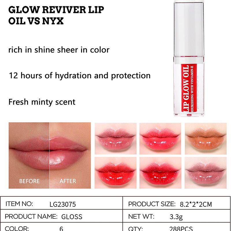 Design Glow Reviver 唇油与 Nyx 供应商 LG23075